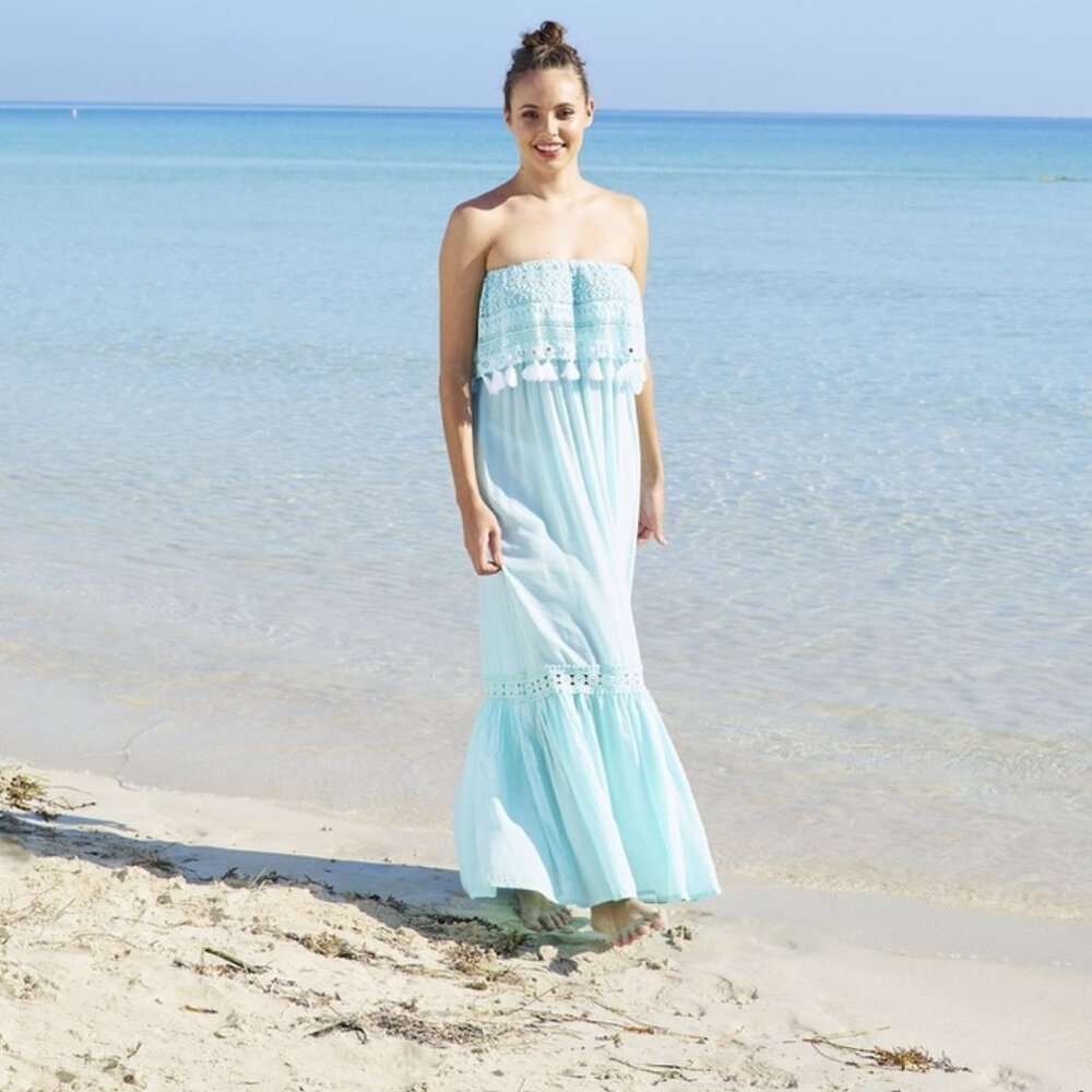 Debbie Katz Lina Strapless Cover Up Maxi Dress